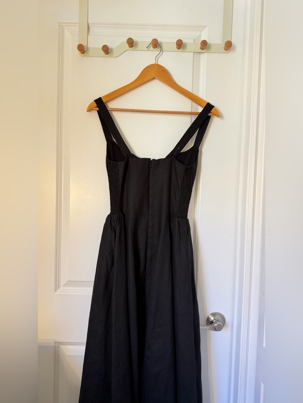 Reformation Birdie Linen Dress In Black, NEW WITHOUT TAGS, NEVER WORN, NO FLAWS. - Picture 11 of 13